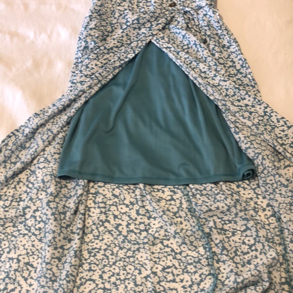 Blue floral midi dress - Picture 4 of 5